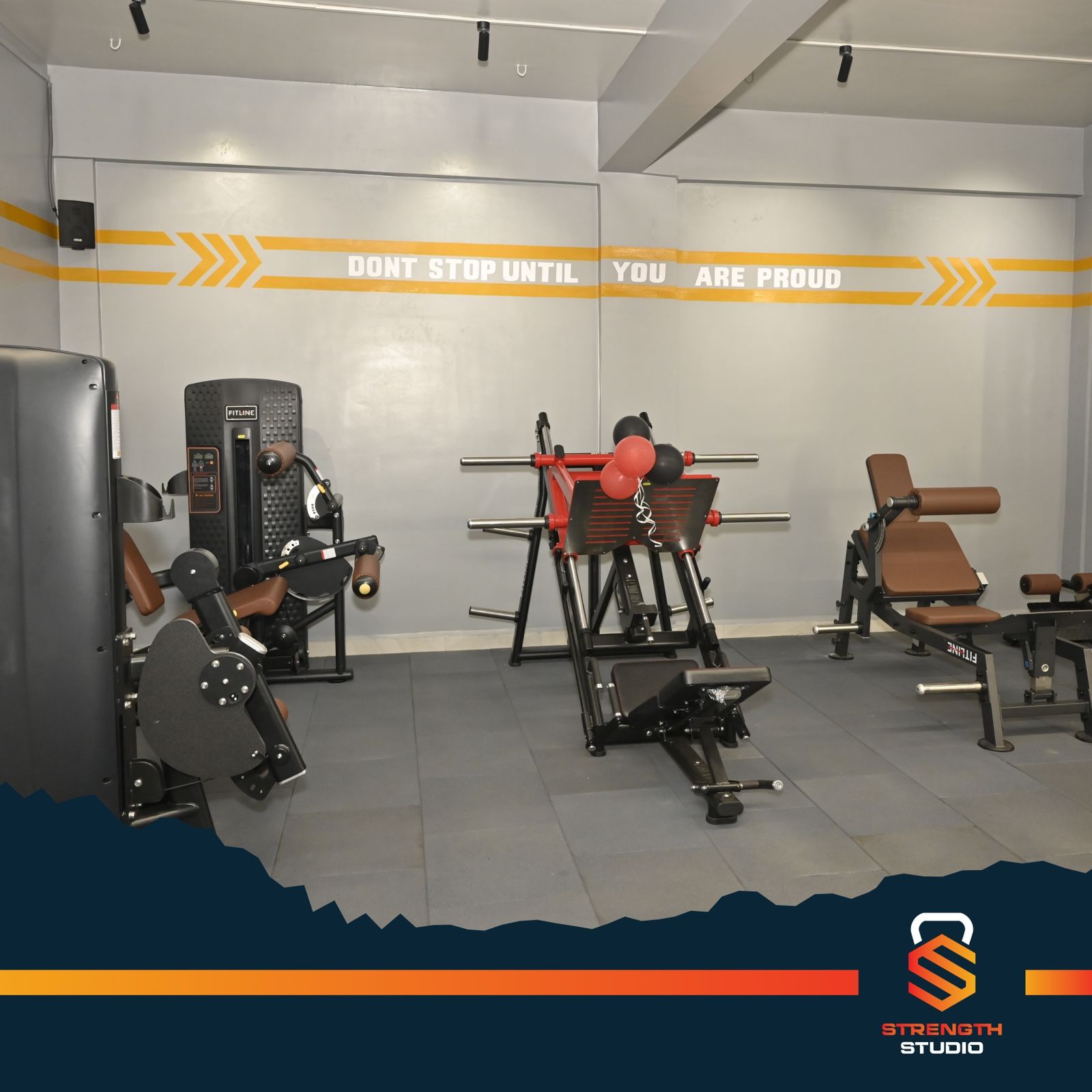 Functional training and dynamic workout area at Strength Studio fitness gym Belagavi